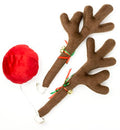 17” Reindeer Christmas Car Antlers with Jingle Bells & Nose J4485