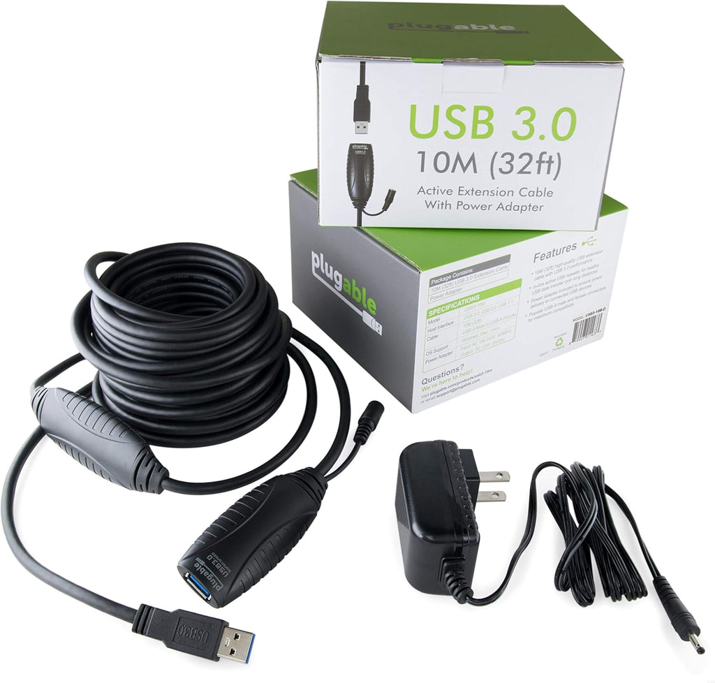 10 Meter USB 3.0 Active Extension Cable with AC Power Adapter G3214