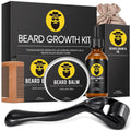 Beard Growth Kit with Beard Growth Oil (2 oz), Beard Balm and Comb A2266
