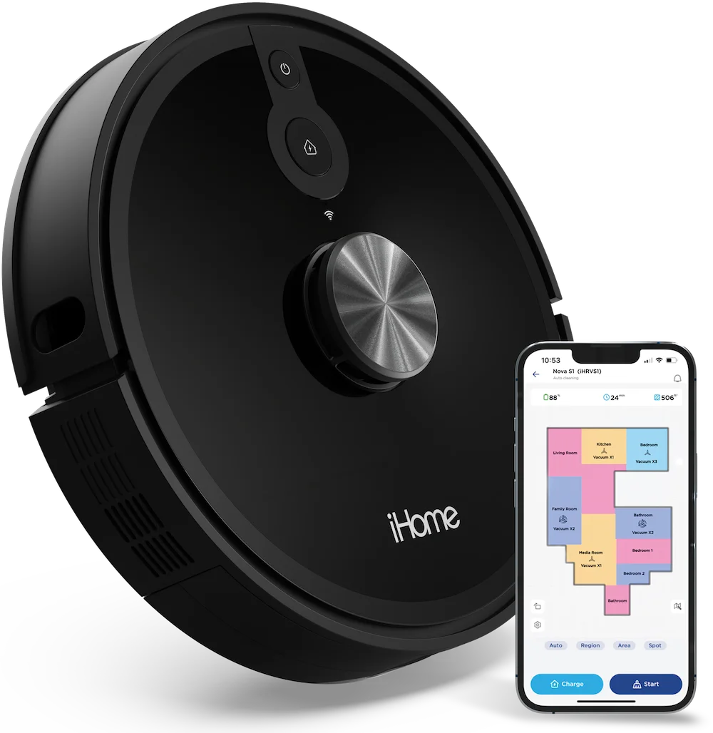 Robot Vacuum with LIDAR Navigation, 150 Min Runtime, 2700pa Suction U6917
