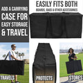 Black and Gold Cornhole Board Set with Carrying Case H750181