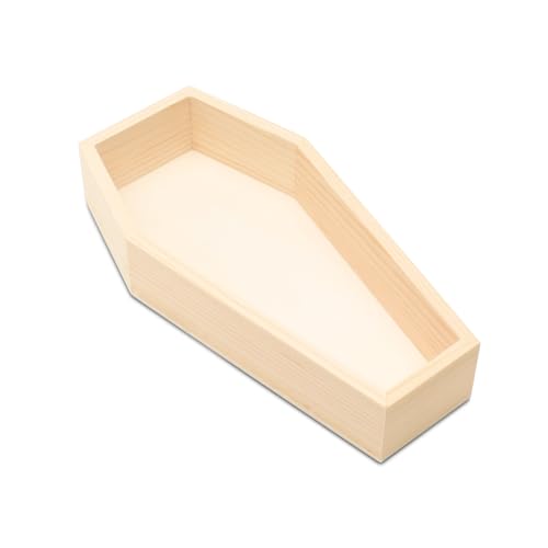Coffin Shaped Tray 17-3/4-inch Pack of 2 Wood Coffin Shelf P166826