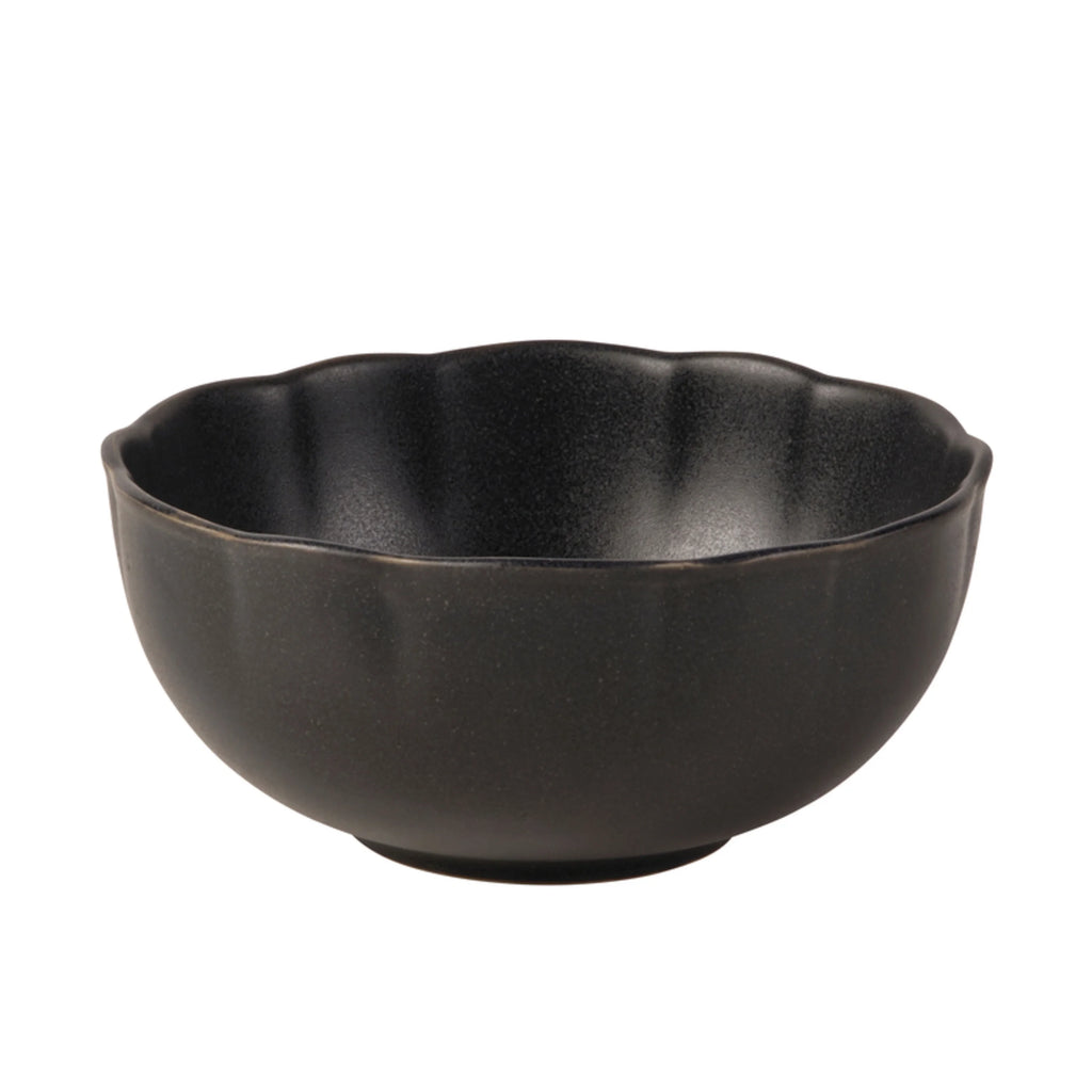 Black 12 Piece Stoneware Dinnerware Set S98573