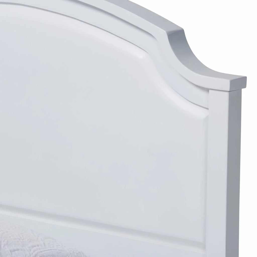 White Wood Twin Size 3-Piece Bedroom Set S224
