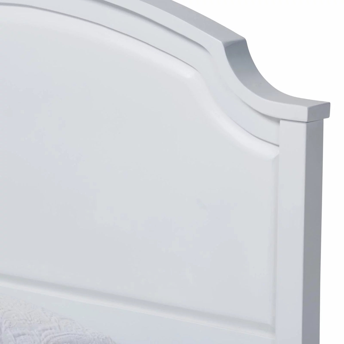 White Wood Twin Size 3-Piece Bedroom Set S224