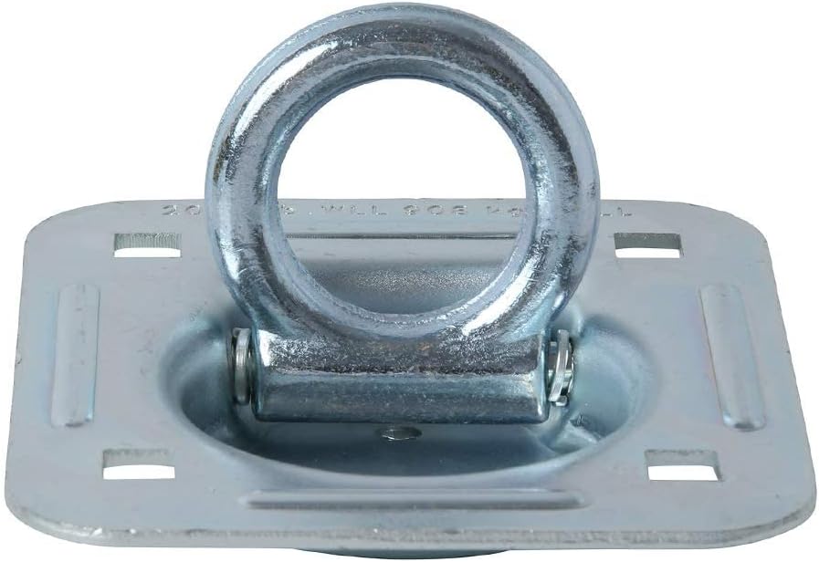 8 Pack Heavy Duty Steel D-Ring Tie-Down Anchors Y2036