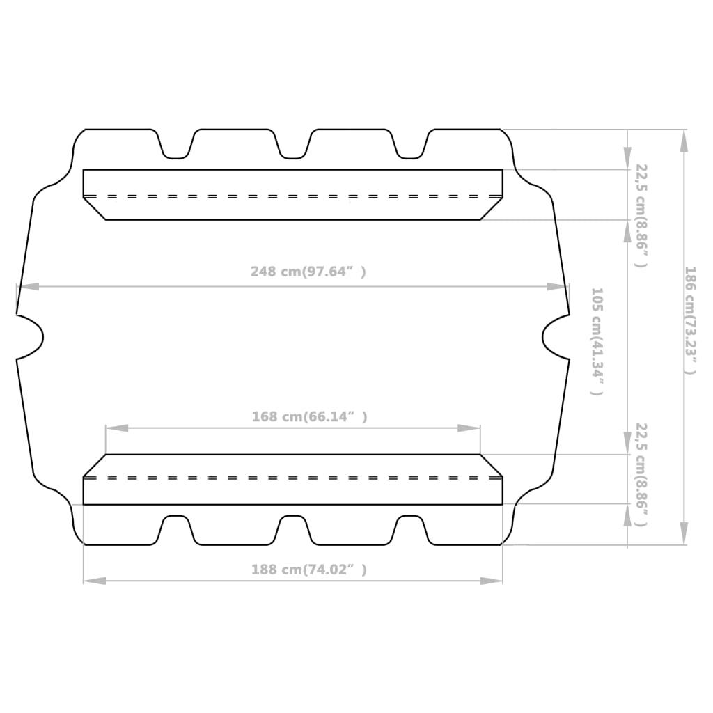 Cream Replacement Canopy for Garden Swing L9564