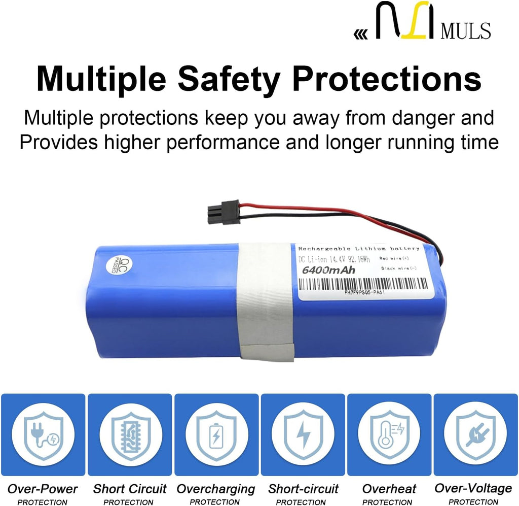 6400mAh 14.4V Vacuum Cleaner Battery L694987