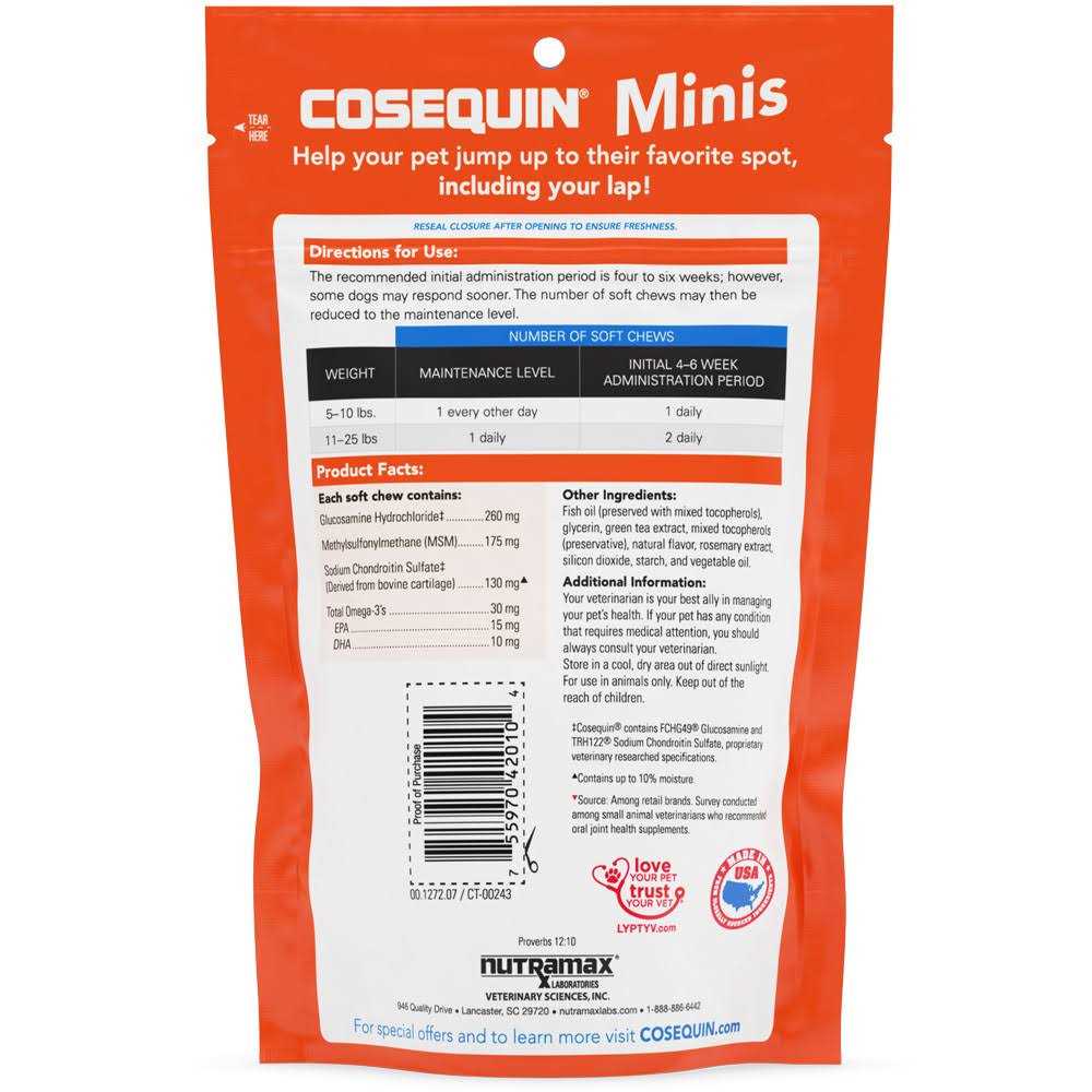 Maximum Strength Soft Chews with MSM Plus Omega-3s for Dogs H788298