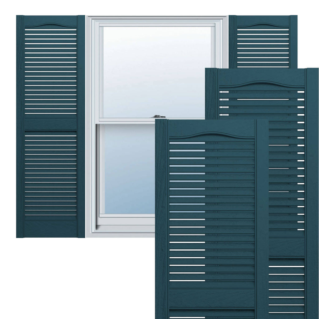 Vinyl Open Louver Shutters with Installation Shutt S152