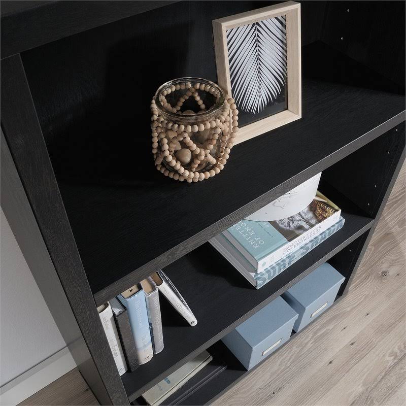 3-Shelf Engineered Wood Bookcase in Raven Oak Z4934