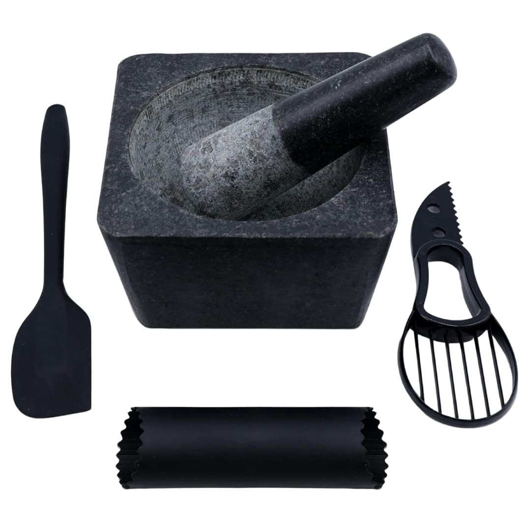 Large Granite Mortar and Pestle Set, Pack of 2 G8615