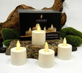 Ivory Flameless Candles 4 Piece Set with Auto-Timer U62740