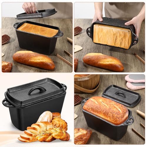 Cast Iron Bread Loaf Pan with Lid Q539987