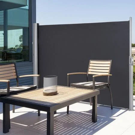 Gray Retractable Folding Side Awning Screen Privacy Divider G558