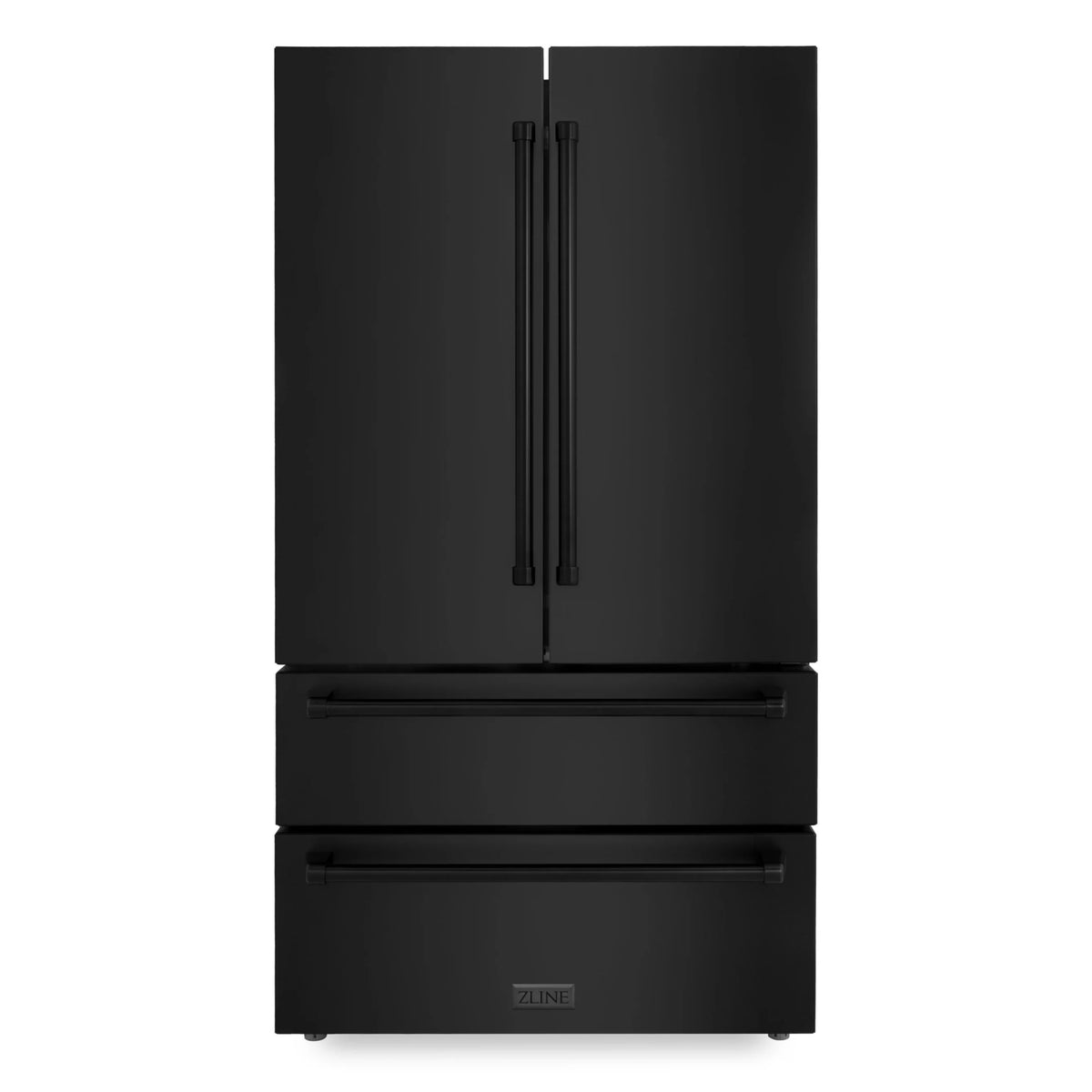 36 inch French Door Refrigerator with Ice Maker in Black Stainless Steel M245