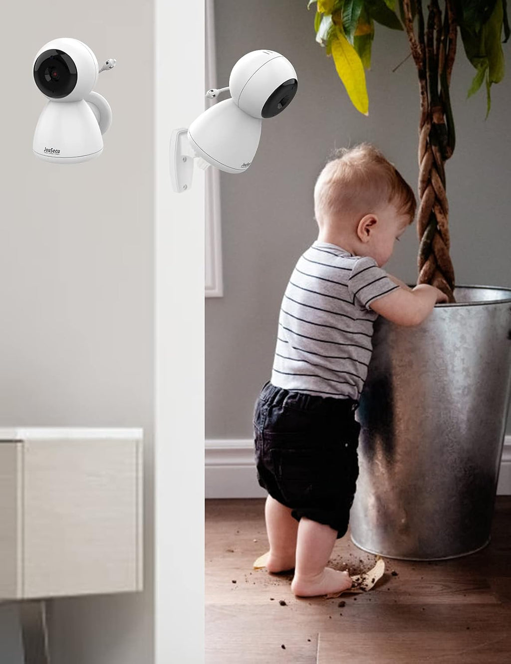 Baby Monitor with 2 Camera and Audio 4.3 Inches LCD Split Screen L6637