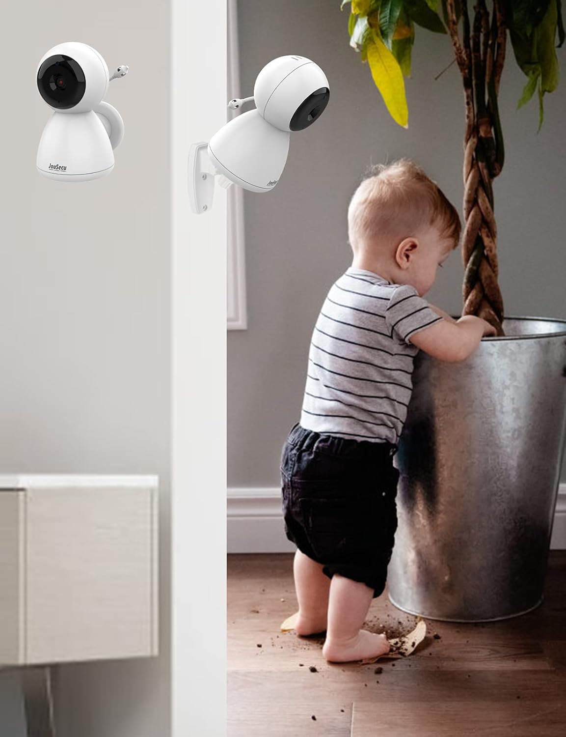 Baby Monitor with 2 Camera and Audio 4.3 Inches LCD Split Screen L6637