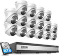 8CH 5MP PoE Security Camera System with 2TB HDD and 8pcs Wired Indoor Outdoor Cameras with 80ft Night Vision Q505447