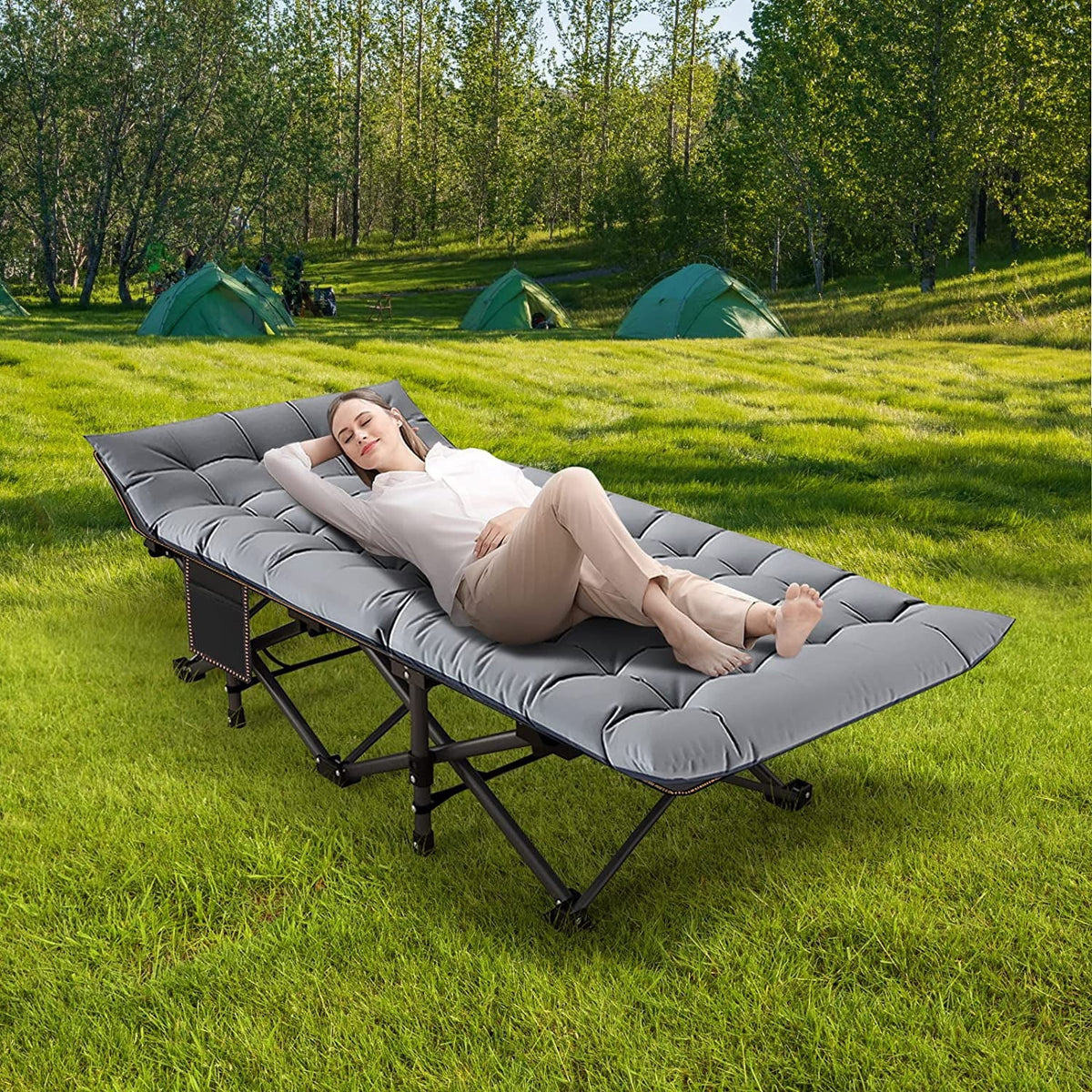 Folding Camping Cot 2 Pack with Carry Bag W764