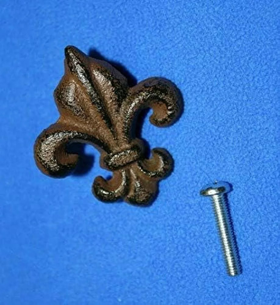 Cast Iron Fleur De Lis Cabinet Knobs, Pack Of 30 K405653