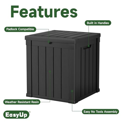 75 Gallon Waterproof Resin Outdoor Storage Box Q60585
