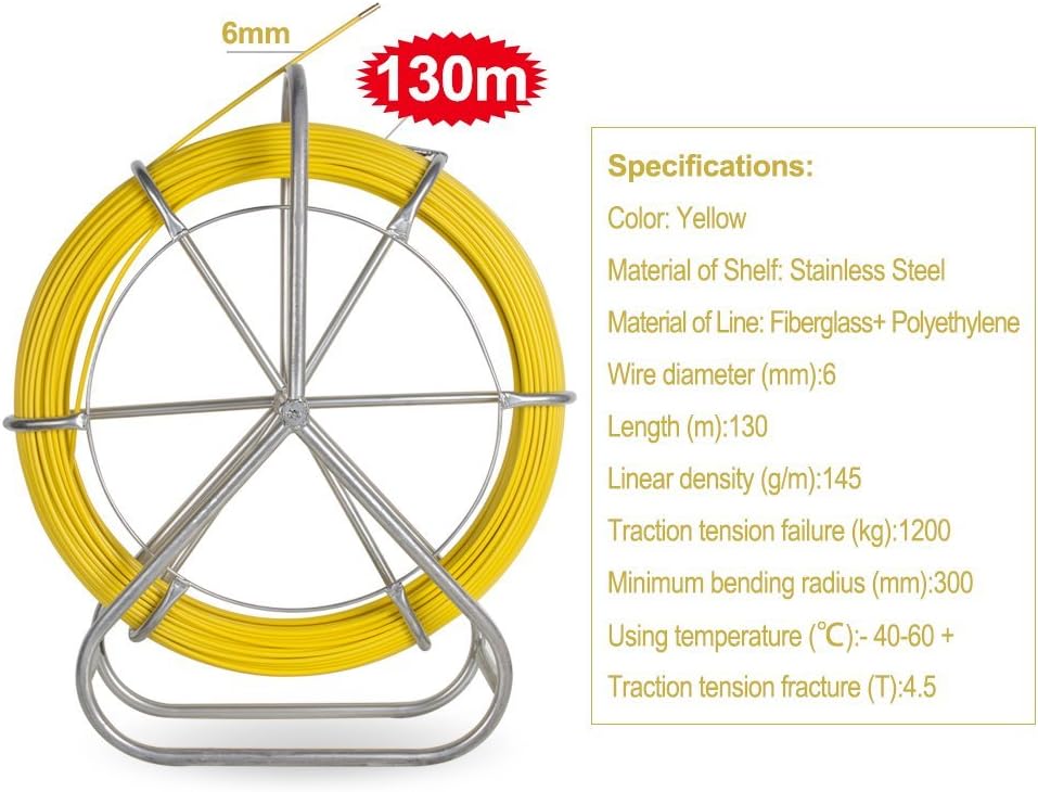 6mm Fiberglass Fish Tape A38697