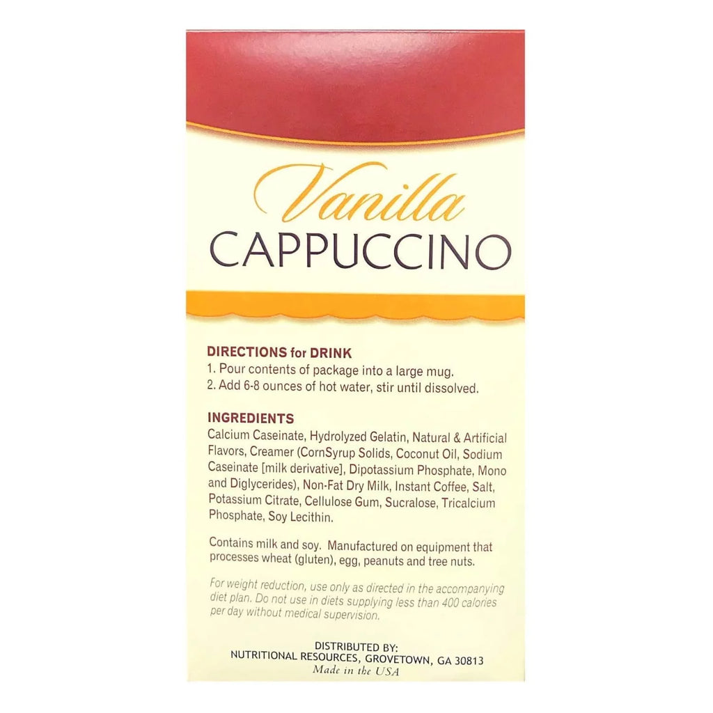 Vanilla Cappuccino 15g Protein Low Calorie Low Carb Low Sugar 7 Servings Per Box 3 Pack Q592