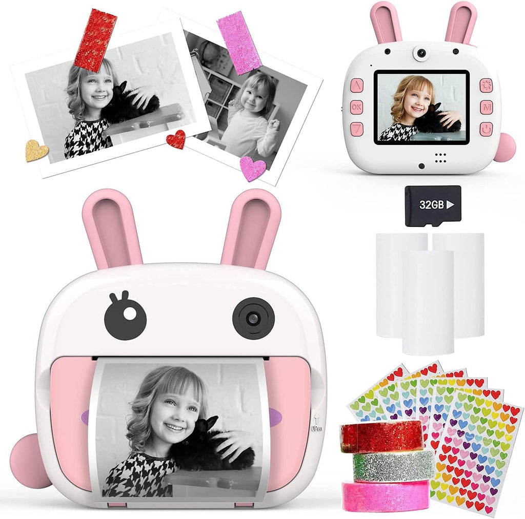 Instant Print Camera for Kids WiFi Zero Ink 4k with Paper Films 32GB P155865