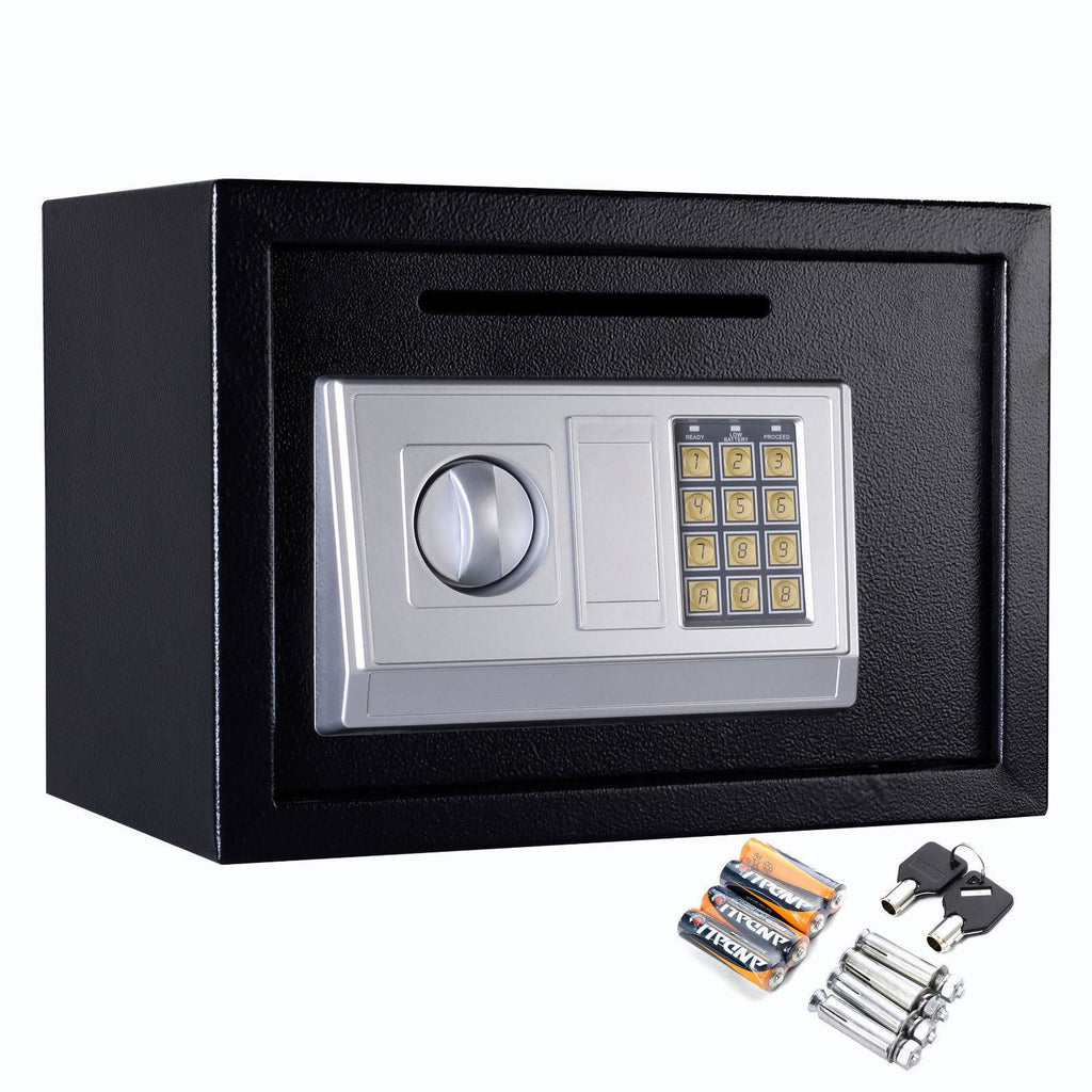 Black 14x22 Digital Depository Drop Cash Safe Box L2106