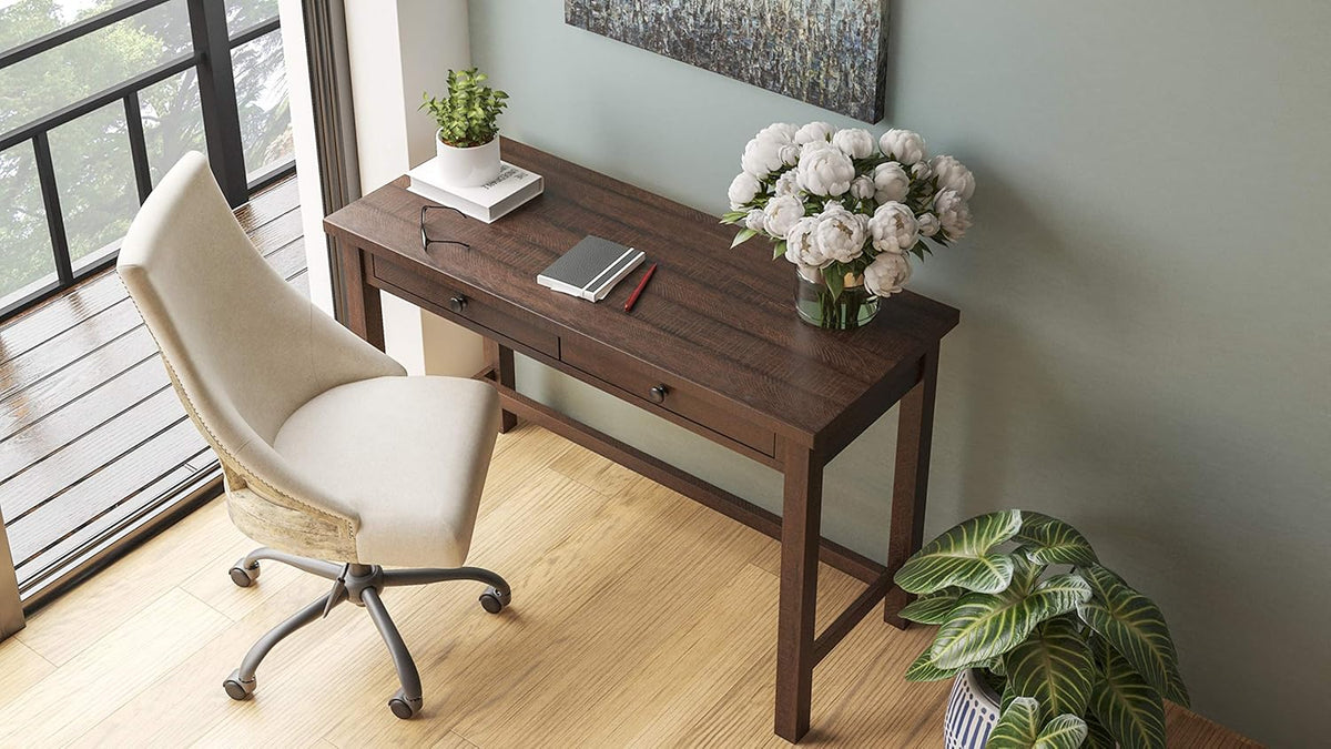 Modern Home Office Writing Desk with Drawers W78922