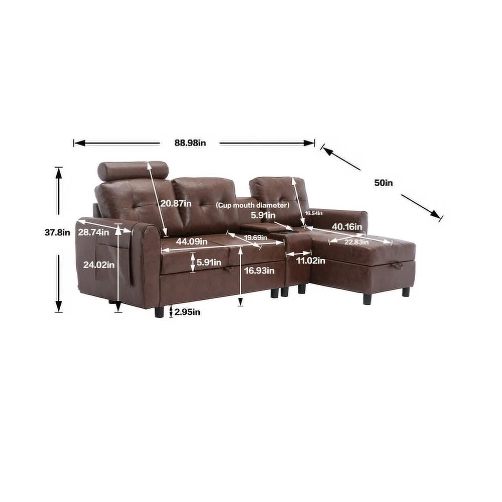 Cozy Sectional Sofa Y379