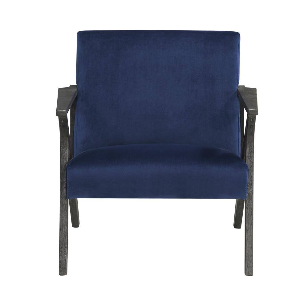 Navy Velvet Accent Chair M610