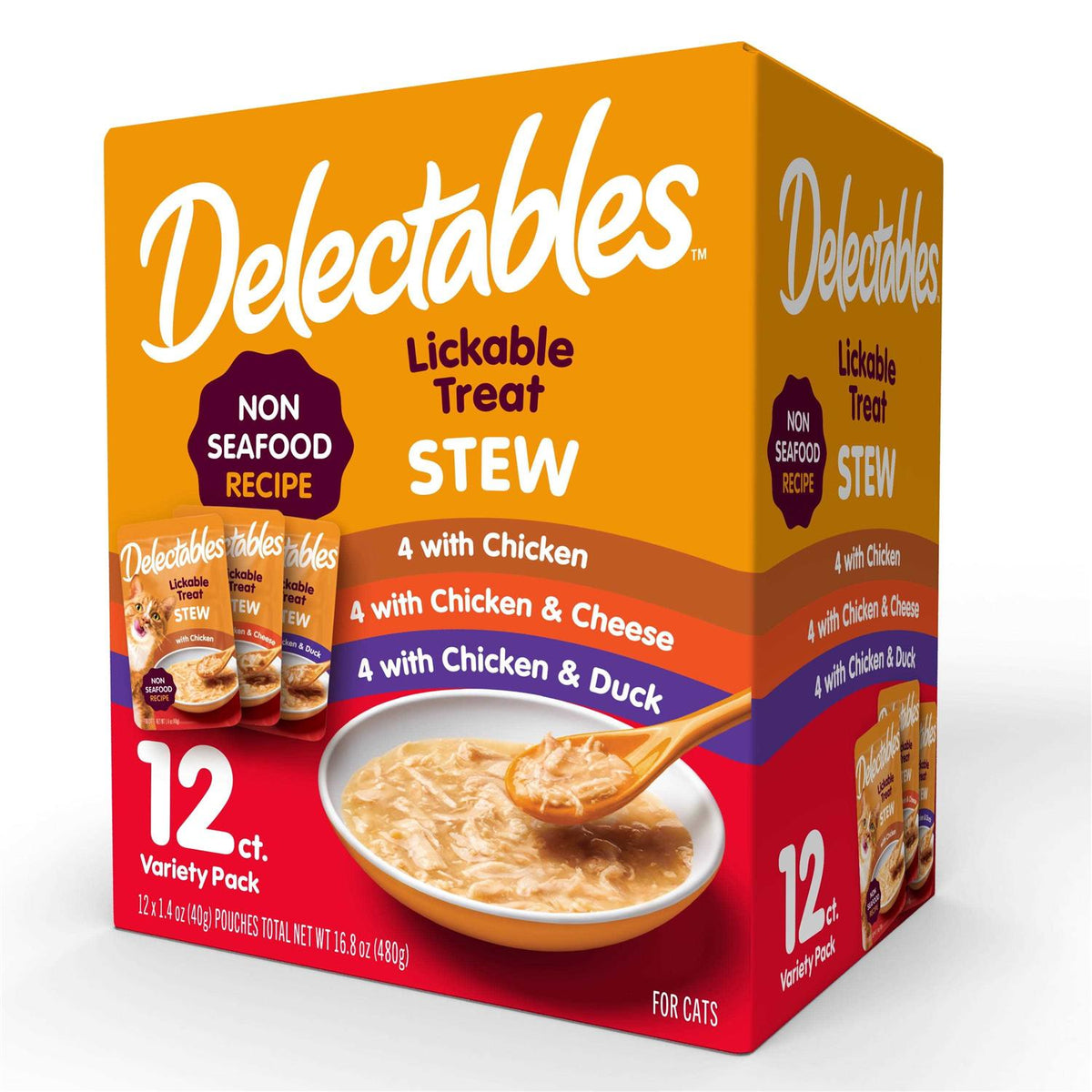 Lickable Cat Treats Variety Pack B810613