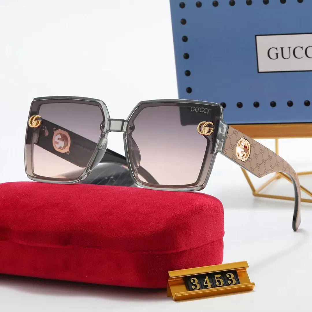 Double G Graffiti Printing Sunglasses T8604