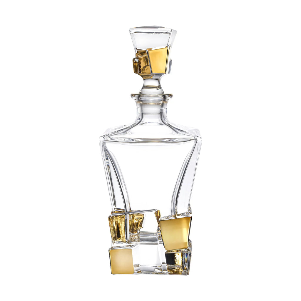 European Crystal Square Whiskey Decanter 28oz N618747