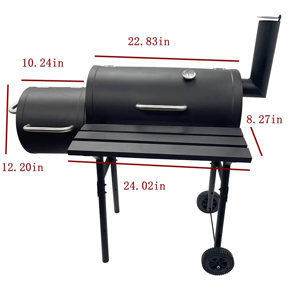 Charcoal Grill Offset Smoker with Cover K44128