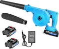Cordless Leaf Blower 2 in 1 Electric Handheld Sweeper/Vacuum 20V 2.0Ah Lithium Battery 2pcs and Charger Q72660