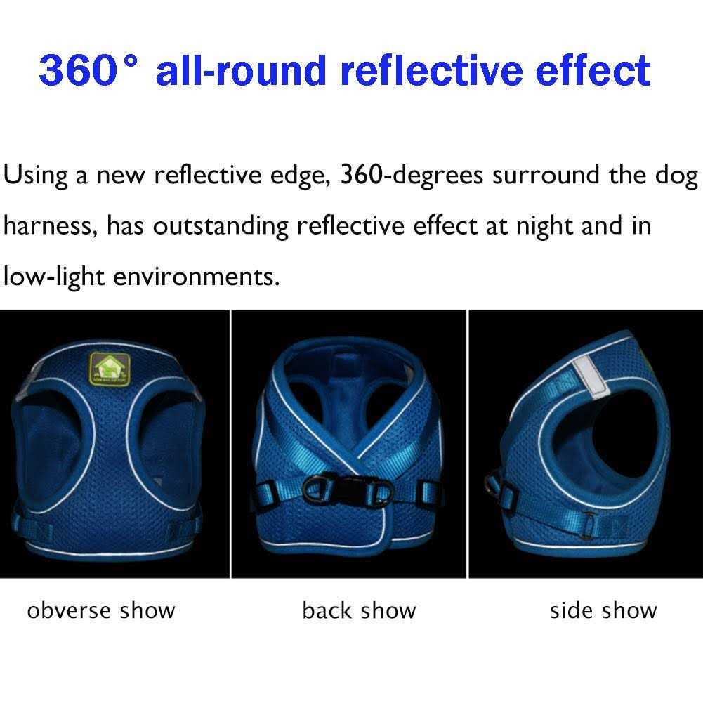 Soft Mesh Reflective Adjustable Dog Harness and Leash Set E16209