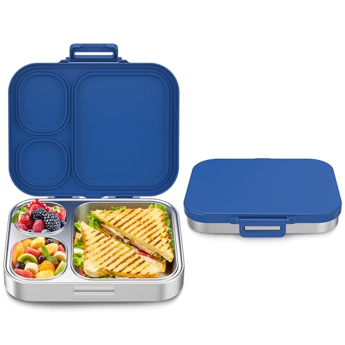 3 Compartment Leak Proof Stainless Steel Bento Box E221376