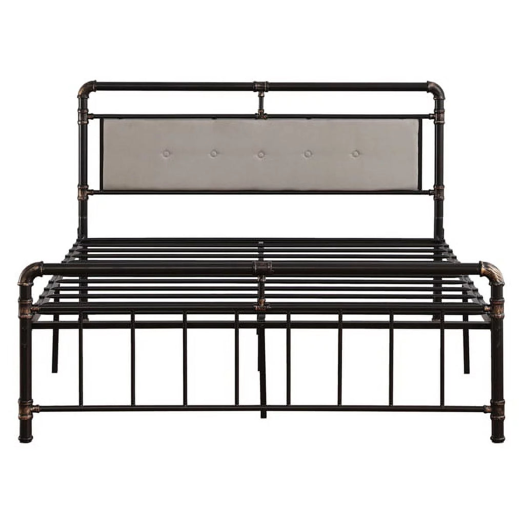 Black Metal Queen Size Platform Bed Frame R478040
