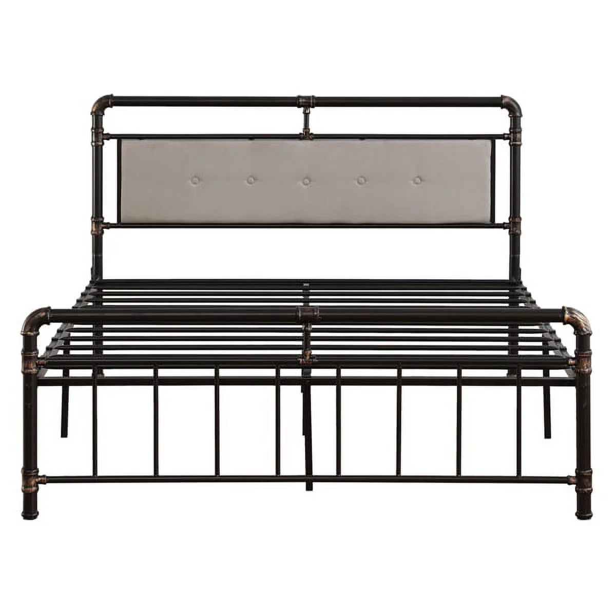 Black Metal Queen Size Platform Bed Frame R478040