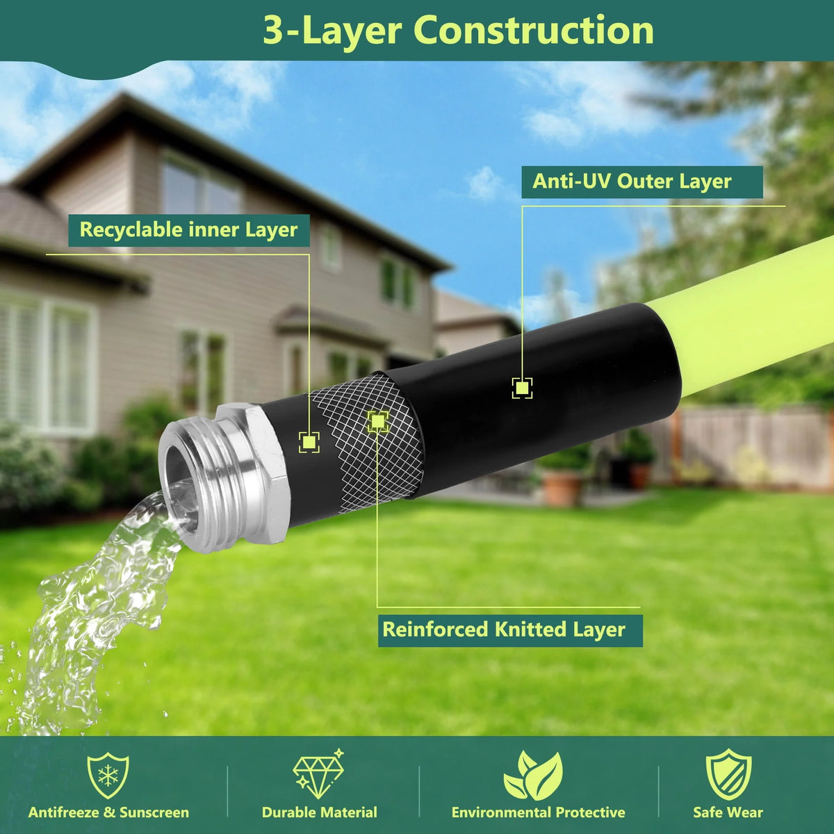 Garden Hose 25 FT x 5/8 Heavy Duty V303
