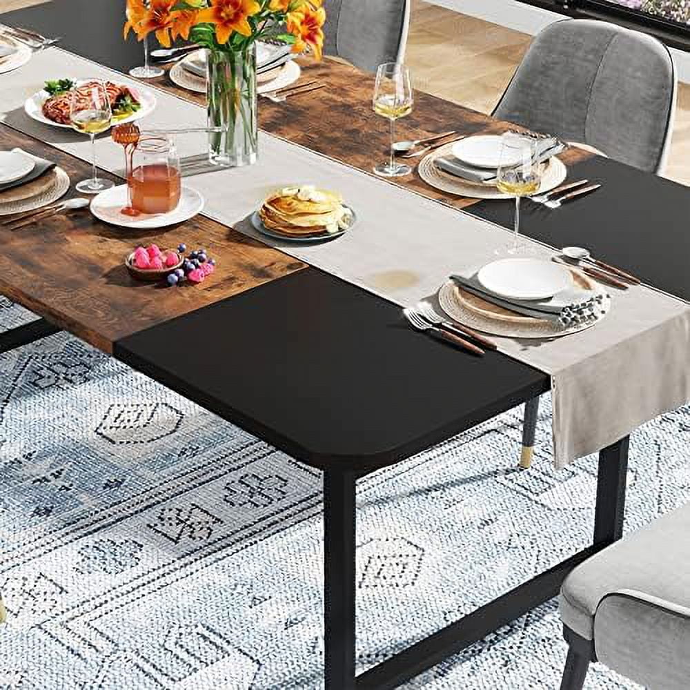 70.87" Long Dining Table with Heavy Duty Metal Frame R498803