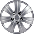 Matte Silver 7-Spoke 14 Inch Wheel Covers Set of 4 L716482