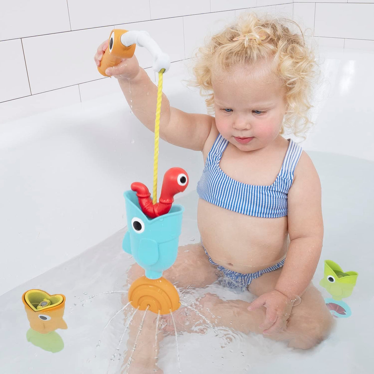 4 Piece Baby Bath Fishing Pole Toy Set H54632