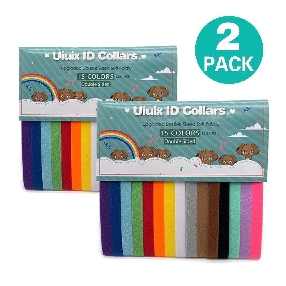 Puppy ID Collars 15 Colors Double-Sided Soft Adjustable K997