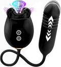 Vibrator with Sucking Thrusting Dildos D625