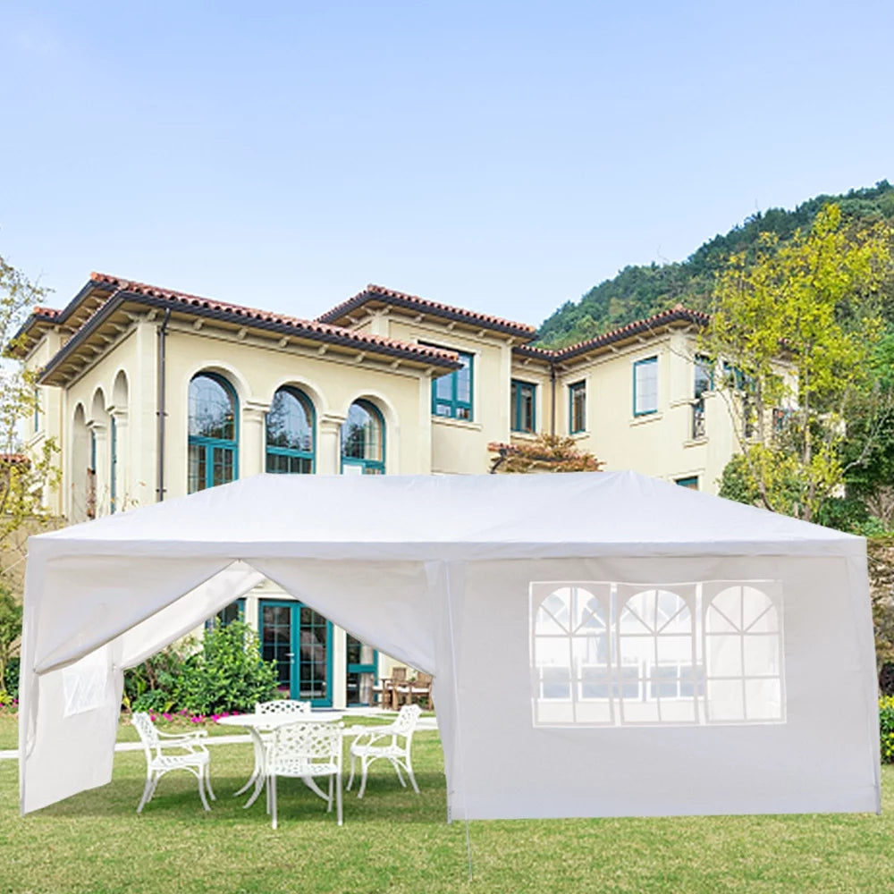 10'x 20' White Party Tent with Sides B5909