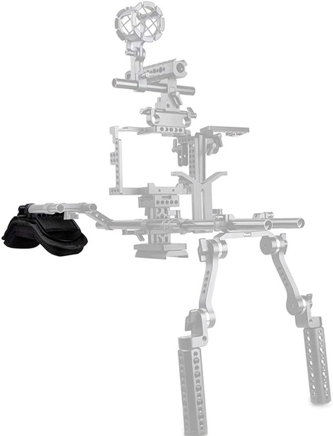 Shoulder Mount Support System for Video Camcorder Camera DSLR Rig (15mm Railblock) Pack of 2 V288323